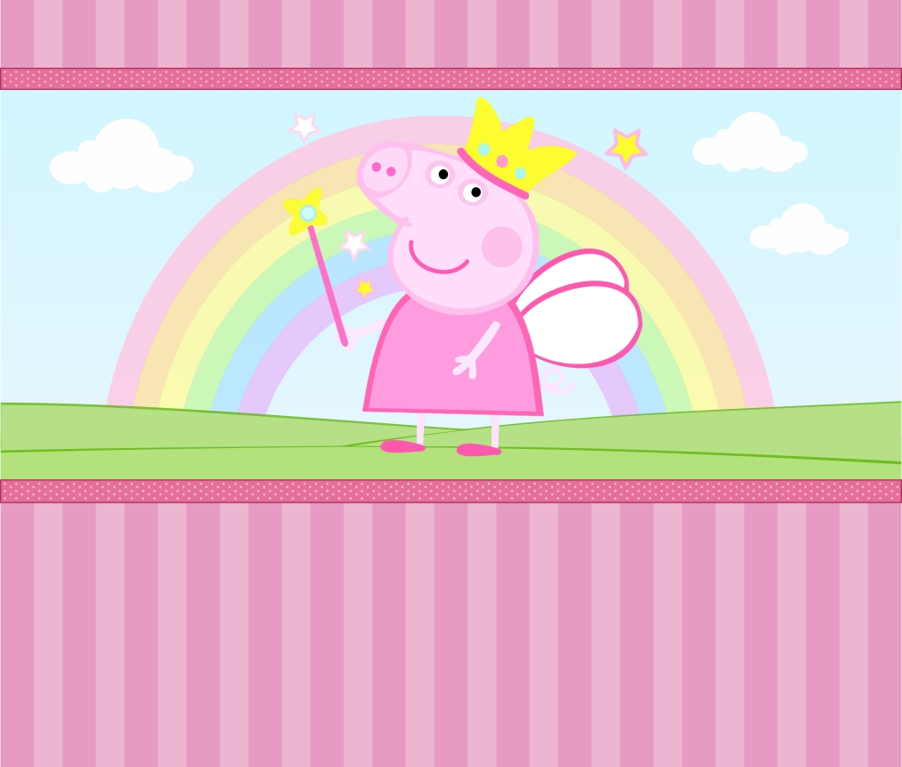 Painel 2,5x3m Peppa Pig 